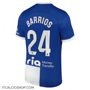 Atletico Madrid Pablo Barrios #24 Seconda Maglia 2023-24 Manica Corta